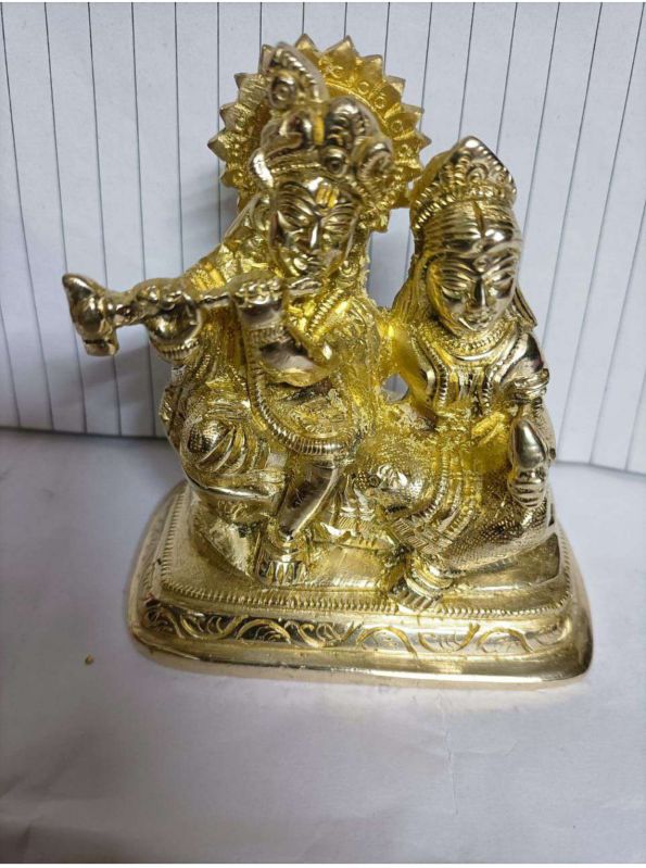 Brass Lord Radha Krishna Statue