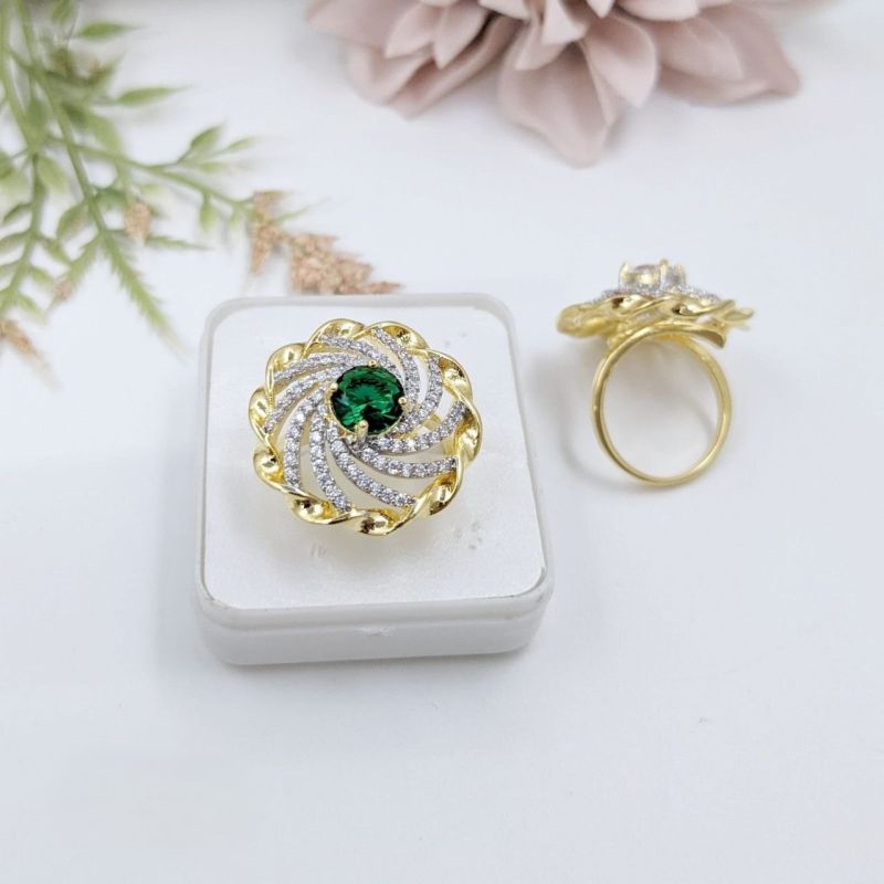 Ladies Brass Fancy Designer Finger Ring