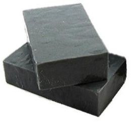 Organic Ingredient. Handmade Charcoal Soap, Color : Black