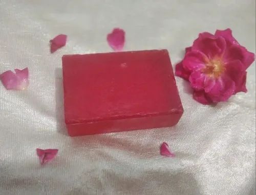 Handmade Rose Soap, Color : Red, Packaging Type : Plastic Wrapper