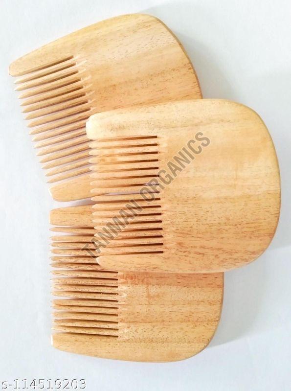 Neem Wood U Shape Beard Comb