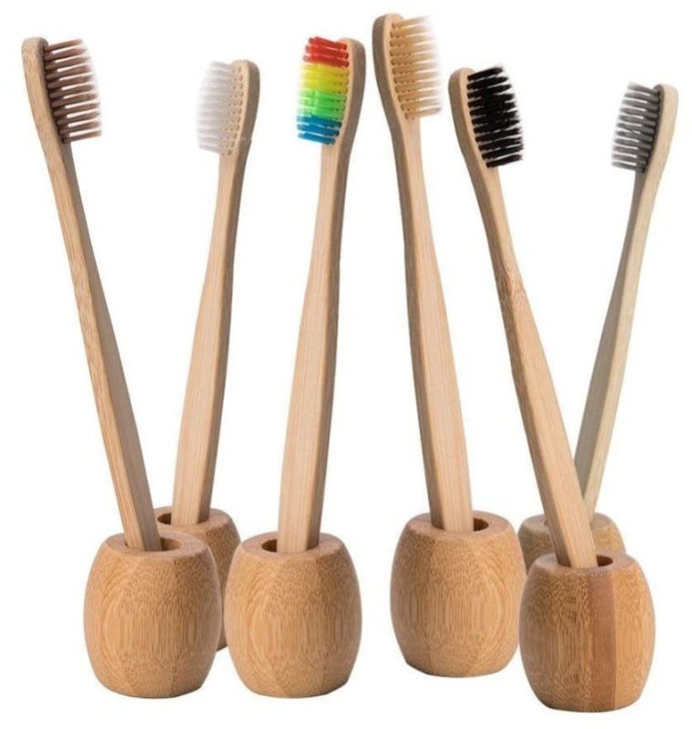 Wooden Toothbrush Holder