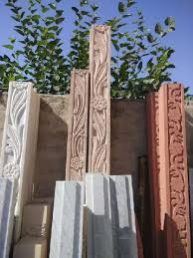 Rough Sandstone Designing Jodhpur Stone Chokhat, Form : Cut-to-Size