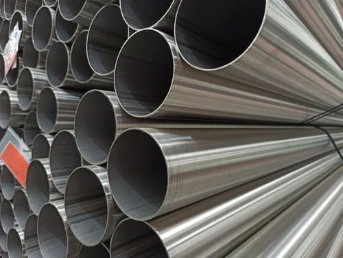 Polished 6 Inch Stainless Steel Welded Pipe, Color : Silver