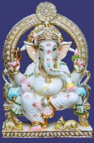 Beautiful Ganesh Marble Statue