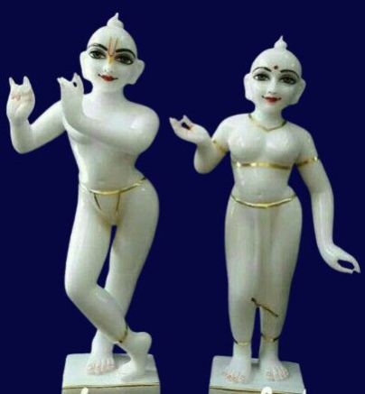 Iskcon Radha Krishna Marble Statue