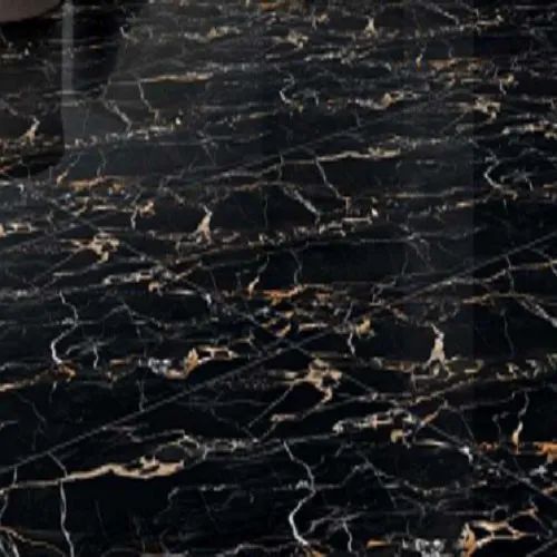 Polished Somany Glazed Ceramic Floor Tile, Color : Black for Flooring