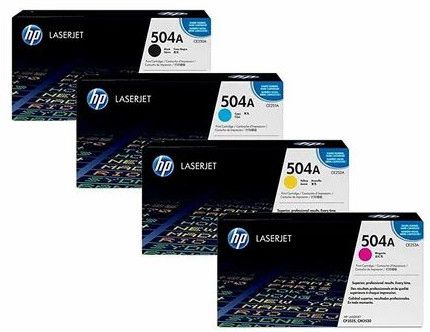 HP 504A Toner Cartridge, Color : Black for Laser Printer