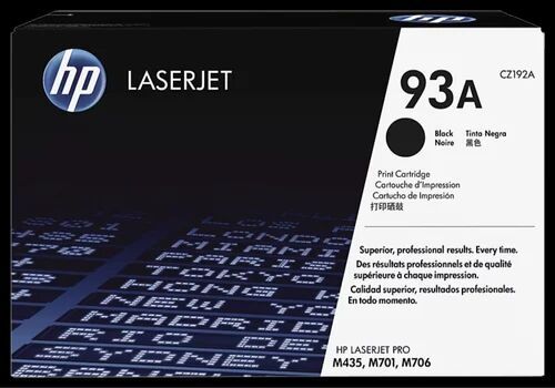 HP 93A Toner Cartridge, Color : Black, Packaging Type : Box Packing