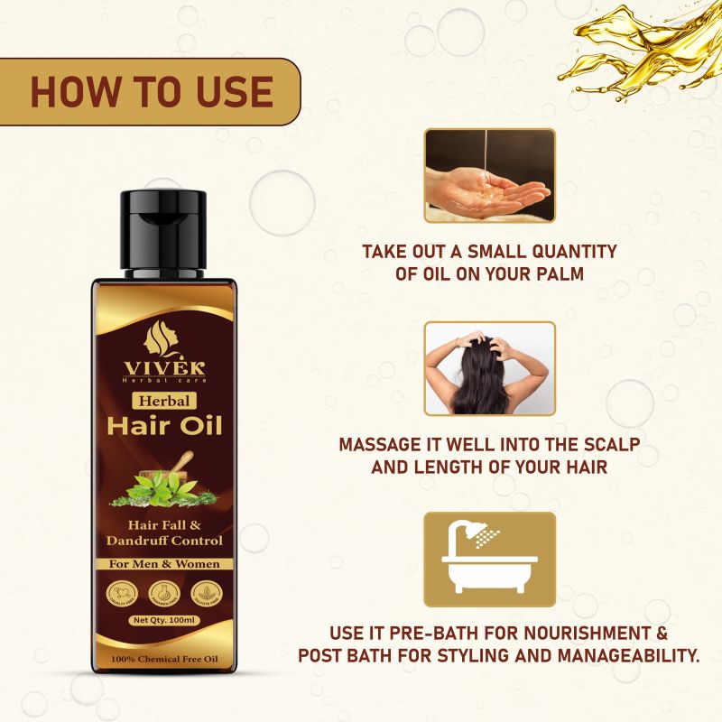 Vivek Anti Dandruff Herbal Hair Oil