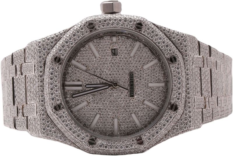 Luxury Gold Silver Iced Out Watch