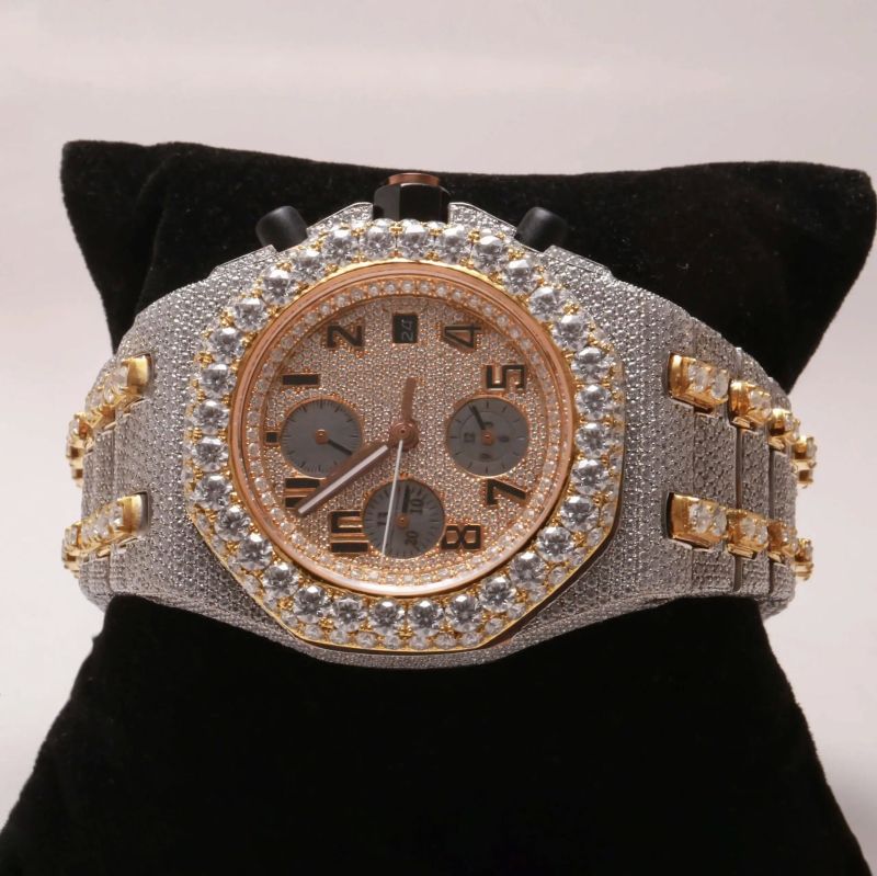 Chrono Full Iced Out Watch