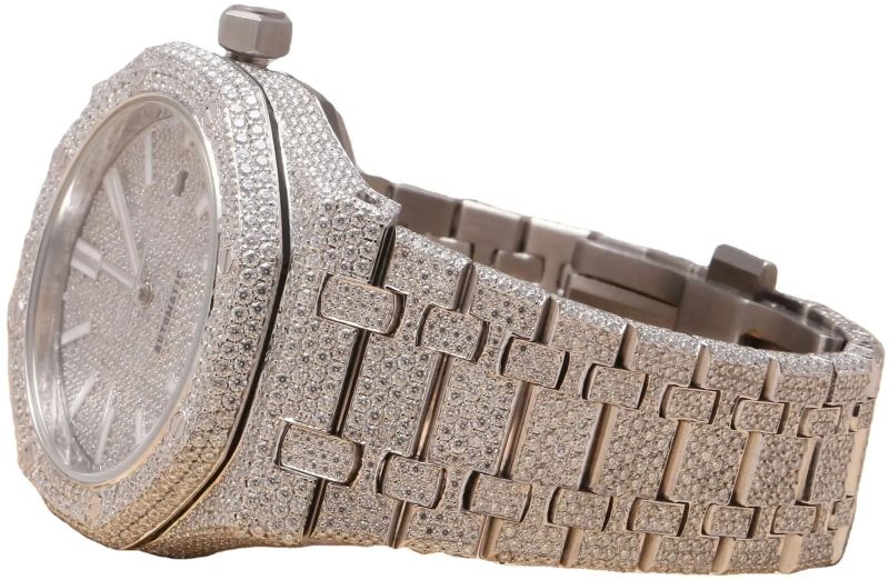 Luxury Gold Silver Iced Out Watch