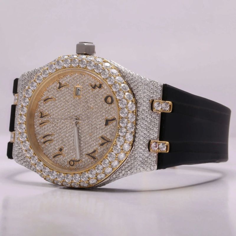 Customized Gold Silver Iced Out Watch