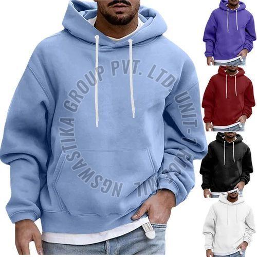 Plain Mens Full Sleeves Fleece Hoodie XL