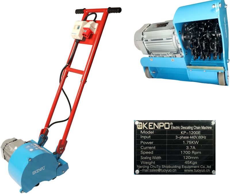 Impa 591212 Electric Descaling Chain Machine 120mm 440V 3Ph 60Hz