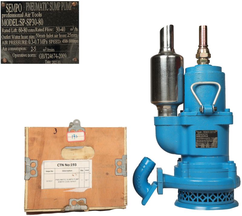 Impa 591637 Pneumatic Sump Pump High-Lift Air-Driven