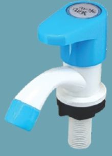 Plastic Water Link Royal Blue Series Pillar Tap, Color : White