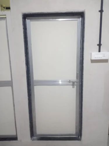 Power Coated Aluminium Hinged Door, Color : Grey for Building