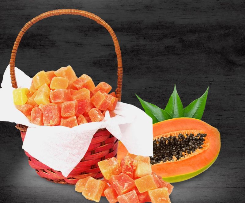 Dehydrated Papaya Dice