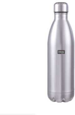 Plain 1000Ltr Stainless Steel Water Bottle, Color : Silver