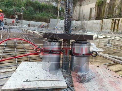 Double Acting Hydraulic Pile Load Testing Jack - Plain RAM 300 Ton