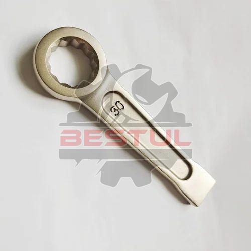 Aluminium Bronze Non Sparking Slogging Ring Spanner, Color : Golden