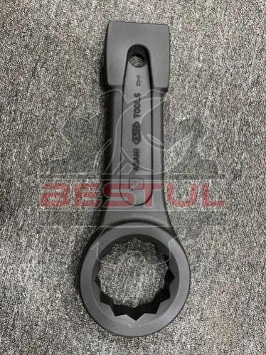 Carbon Steel Slogging Hammering Striking Ring Spanner, Color : Black