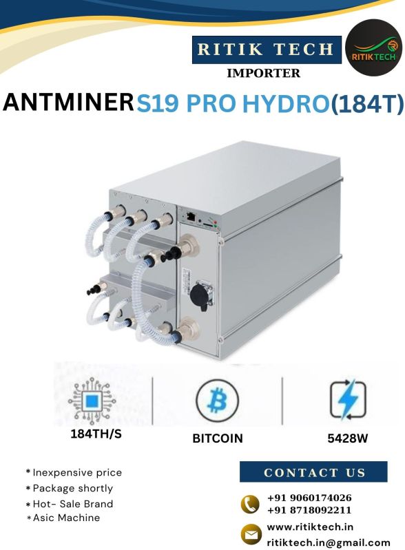 Bitmain Antminer S19 Pro Hydro 184TH/S