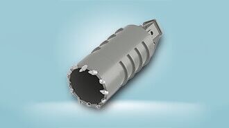 Hardfacing Core Barrel With Round Shank Chisel