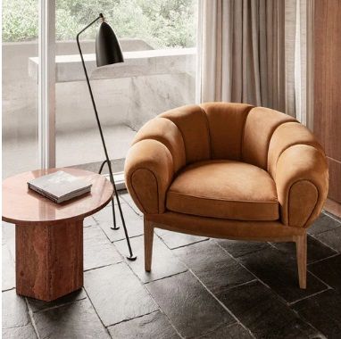 ADANNAYA BROWN LOUNGE CHAIR