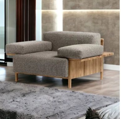 ADARA OAK WOOD LOUNGE CHAIR