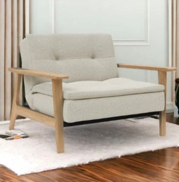 Adarsh Oak Wood Lounge Chair Sofa