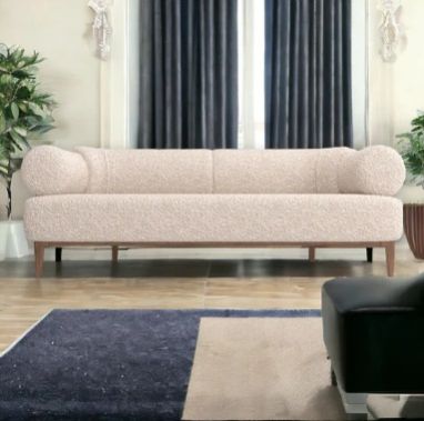 BADRU 3 SEATER FABRIC SOFA