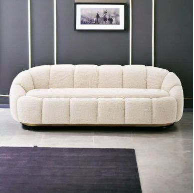 BECALEL 3 SEATER FABRIC SOFA