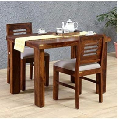 DEANCE 2 SEATER SHEESHAM WOOD DINING SET