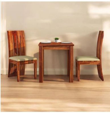 DEANNE 2 SEATER SHEESHAM WOOD DINING SET