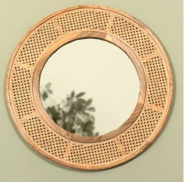 DIXON RATTAN MIRROR
