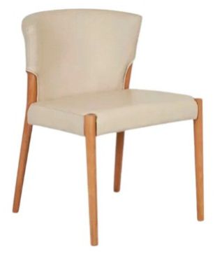 GLOBE WHITE OAK WOOD DINING CHAIR