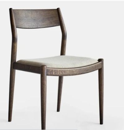 HARAN SMOKED OAK WOOD STUDY CHAIR
