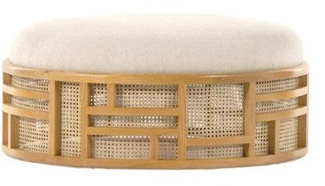 JEM RATTAN OTTOMAN NATURAL