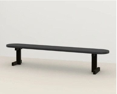 Macsen Oak Black Bench