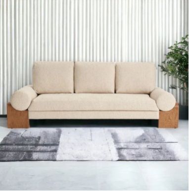 Boucle Fabric 3 Seater Sofa
