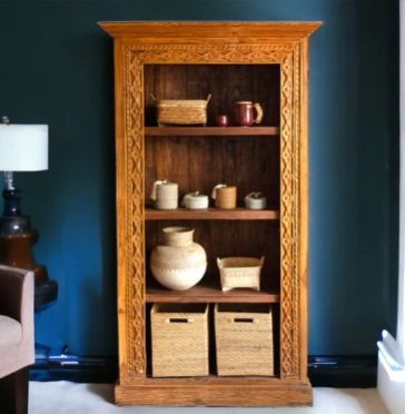 MER SOLID MANGO WOOD BOOKSHELF