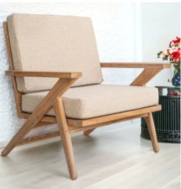 MORNA SOLID TEAK WOOD LOUNGE CHAIR