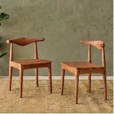 NICK SOLID ACACIA WOOD DINING CHAIR