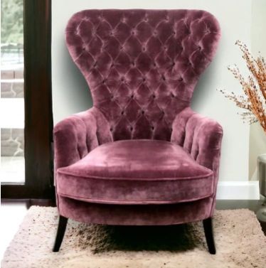 NISMAAYA ALDOUS WING CHAIR PURPLE