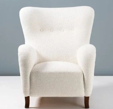 NISMAAYA ALDRAM WING CHAIR WHITE