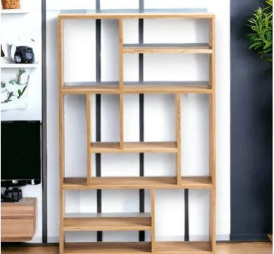 NISMAAYA DANYA OAK WOOD BOOKCASE