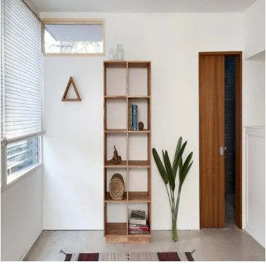 NISMAAYA DAPPER OAK WOOD BOOKCASE